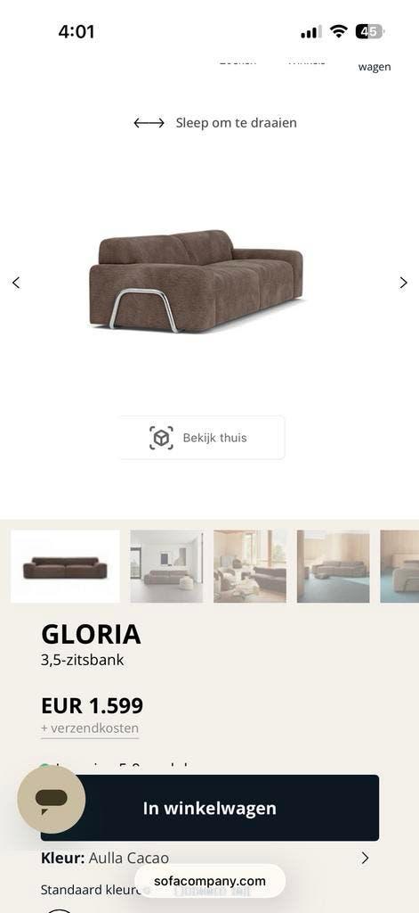 Super comfortable 3,5 zetel sofacompany, Ophalen, Zo goed als nieuw