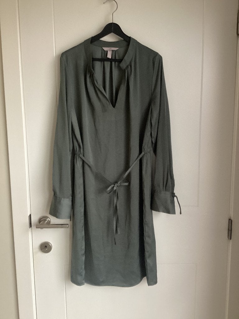 Jurk groen H&M M/L, Maat 38/40 (M), H&M, Nieuw, Ophalen of Verzenden