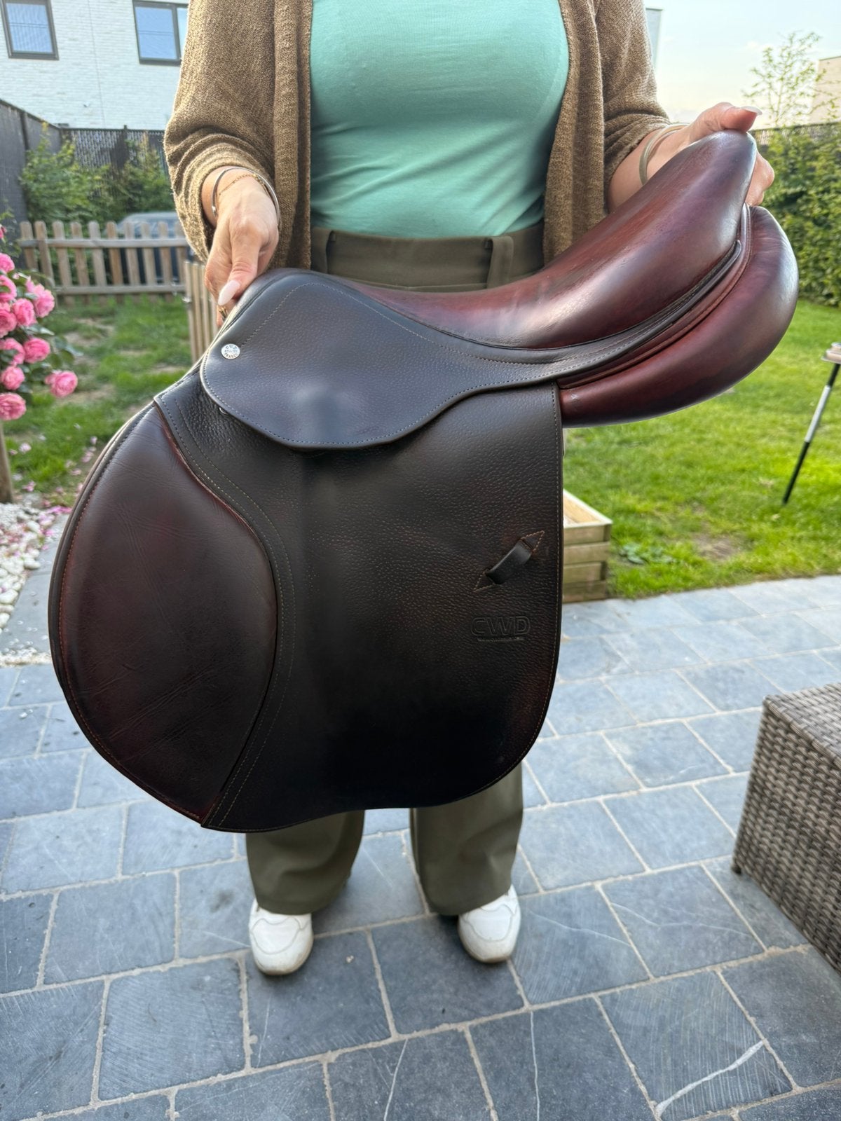 CWD SE01 springzadel 17,5” – bouwjaar 2014, Animaux & Accessoires, Chevaux & Poneys | Selles, Enlèvement, Utilisé, Obstacle