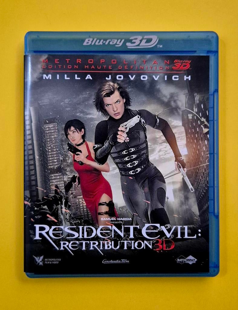 Blu ray 3d 📀 Resident Evil 5 Retribution - Milla Jovovich, CD & DVD, Blu-ray, Comme neuf, Horreur, Enlèvement ou Envoi