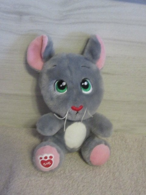 Grijze muis - Build a Bear - Buddies - pluche - knuffel, Verzamelen, Ophalen of Verzenden, Zo goed als nieuw, Stoffen beer, Overige merken