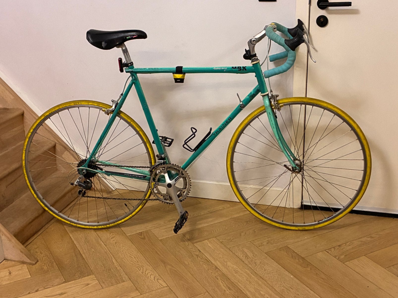 Vélo de route vintage MBK Racing Trainer — Taille 58, Vélos & Vélomoteurs, Autres marques, 10 à 15 vitesses, Frein sur jante, Aluminium