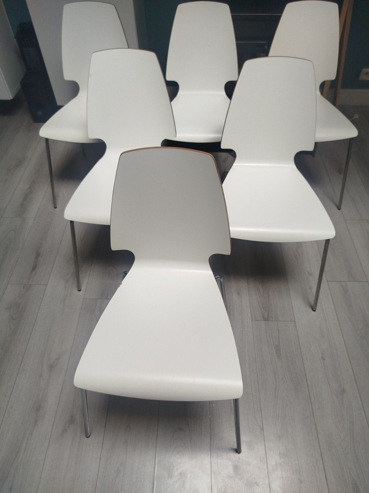 Lot de 6 chaises IKEA Vilmar – Bon état (Possibilité d'achat, Cinq, Six Chaises ou plus