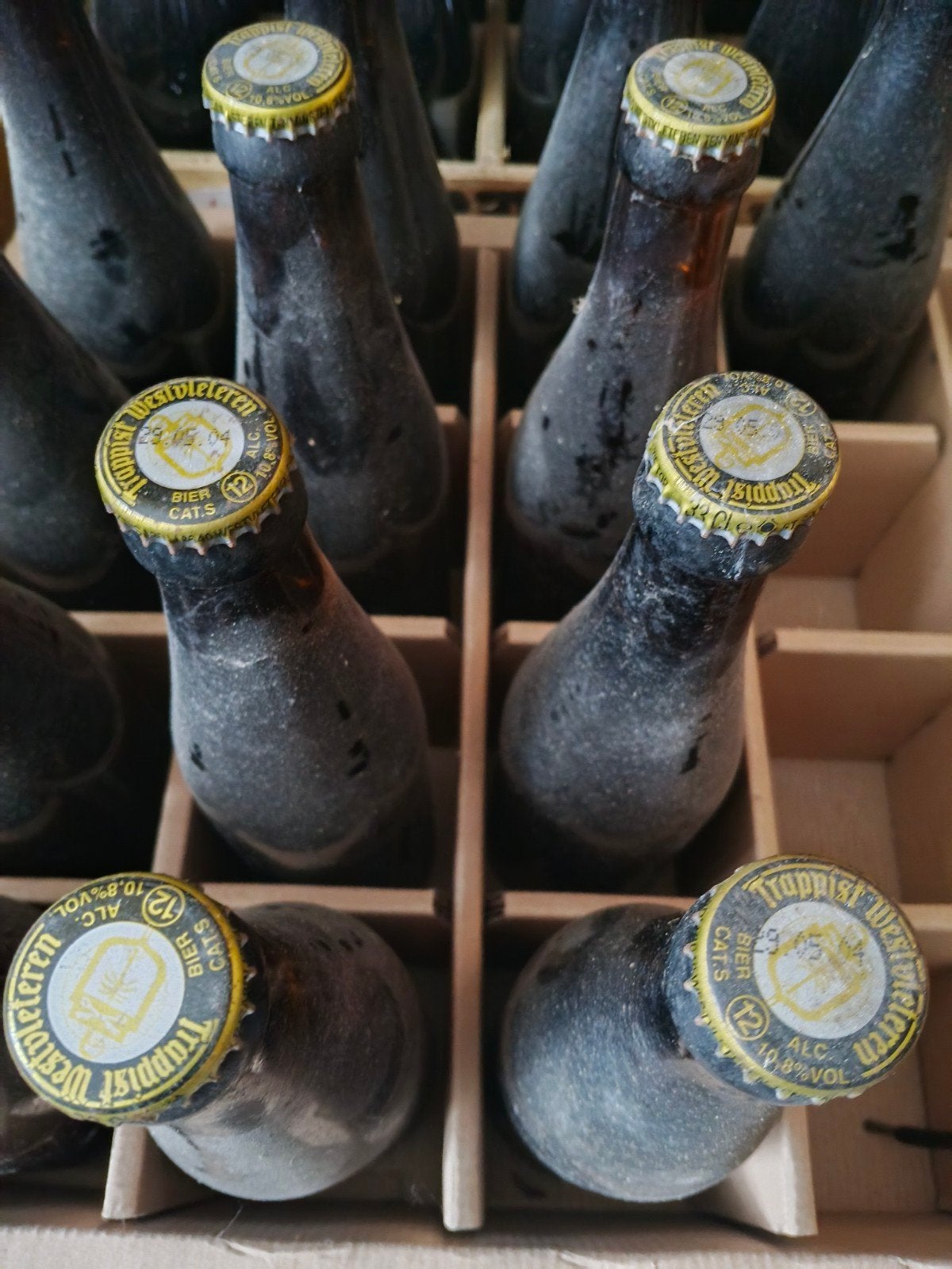 13 oude trappist Westvleteren 12 , vvd 29/05/2004, Collections, Enlèvement, Bouteille(s), Autres marques