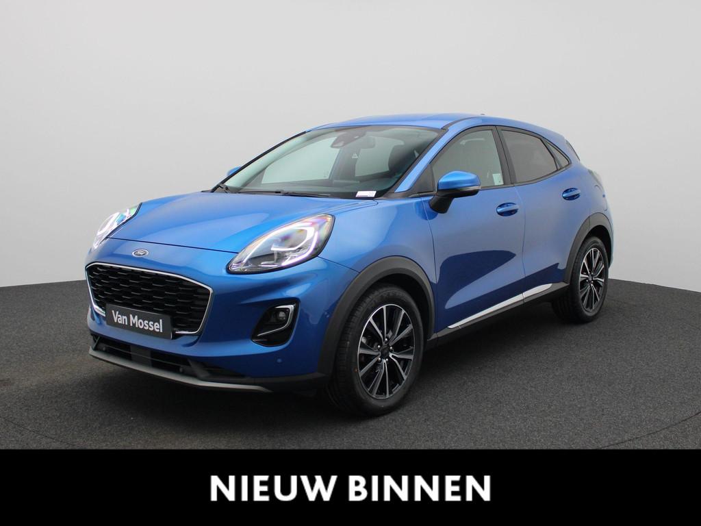 Ford Puma 1.0i Ecoboost mHEV 92kW Titanium Camera | PDC V+A, Auto's, Voorwielaandrijving, Stof, Blauw, Bedrijf