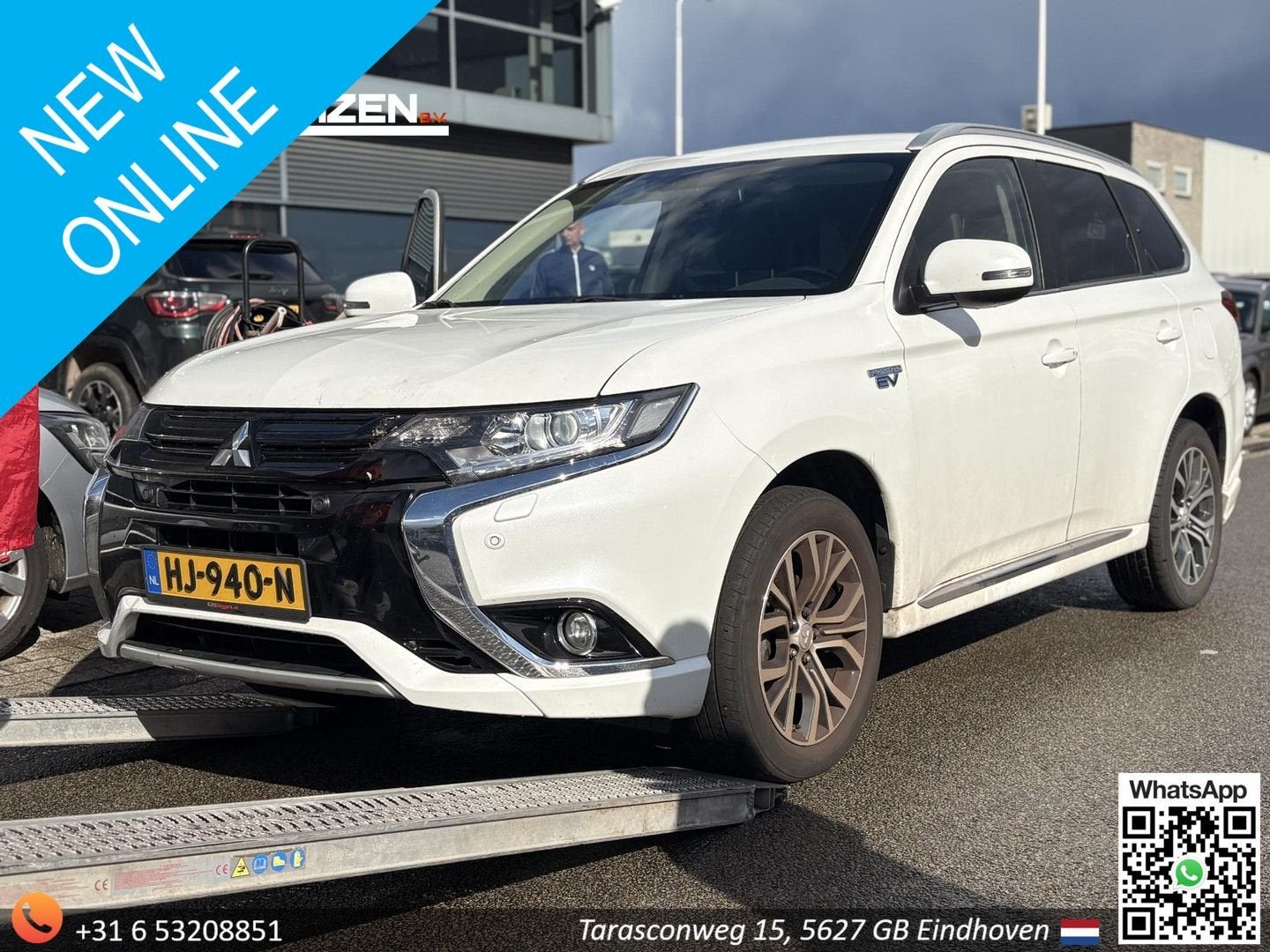 Mitsubishi Outlander 2.0 PHEV Executive Edition | Leder | Cl, Auto's, Zwart, Wit, Bedrijf, Hybride Elektrisch/Benzine