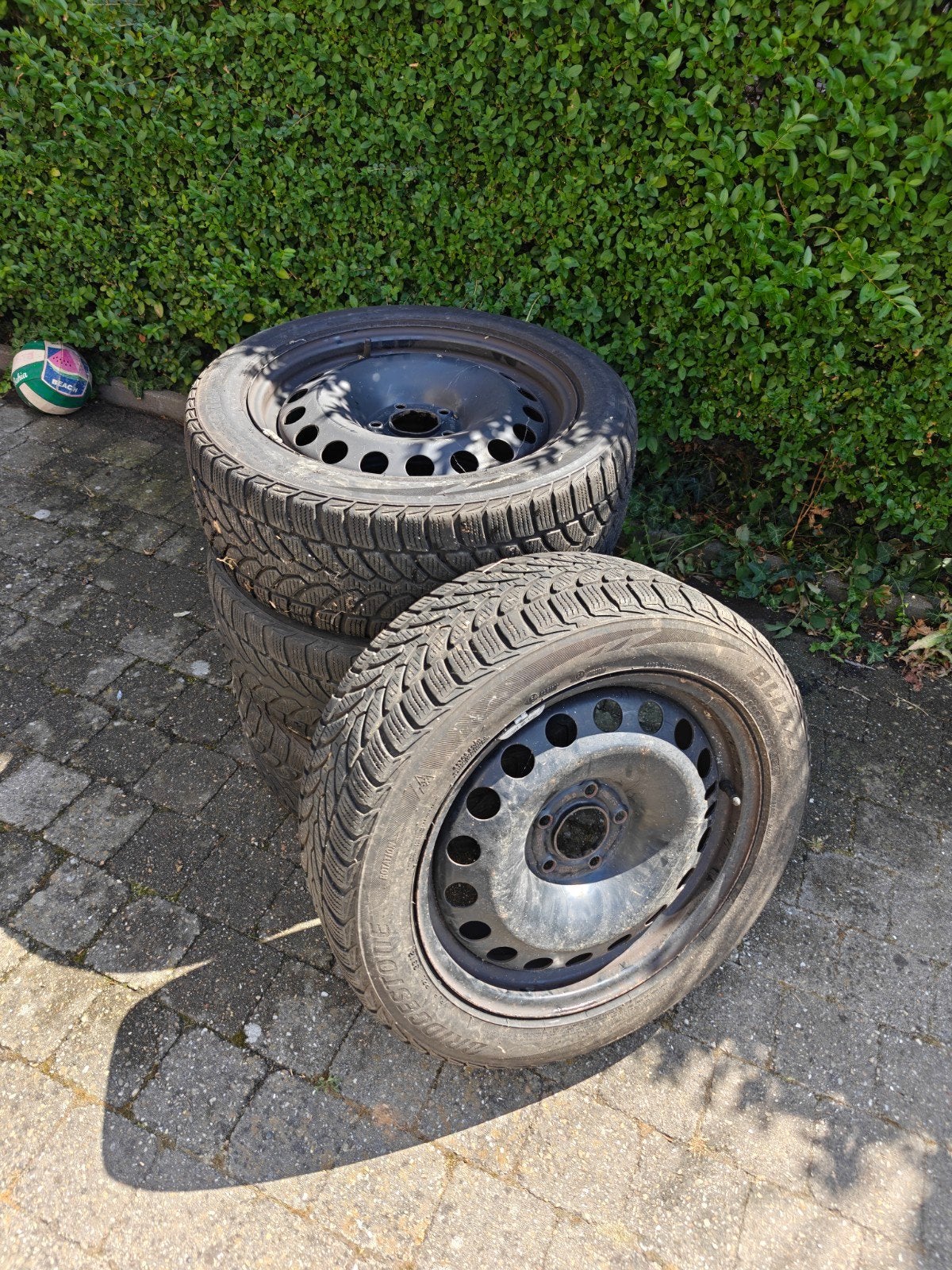 Stalen velgen steek 5x115 met winterbanden  225/50 R17, Auto-onderdelen, Banden en Velgen, Ophalen, Gebruikt, Banden en Velgen