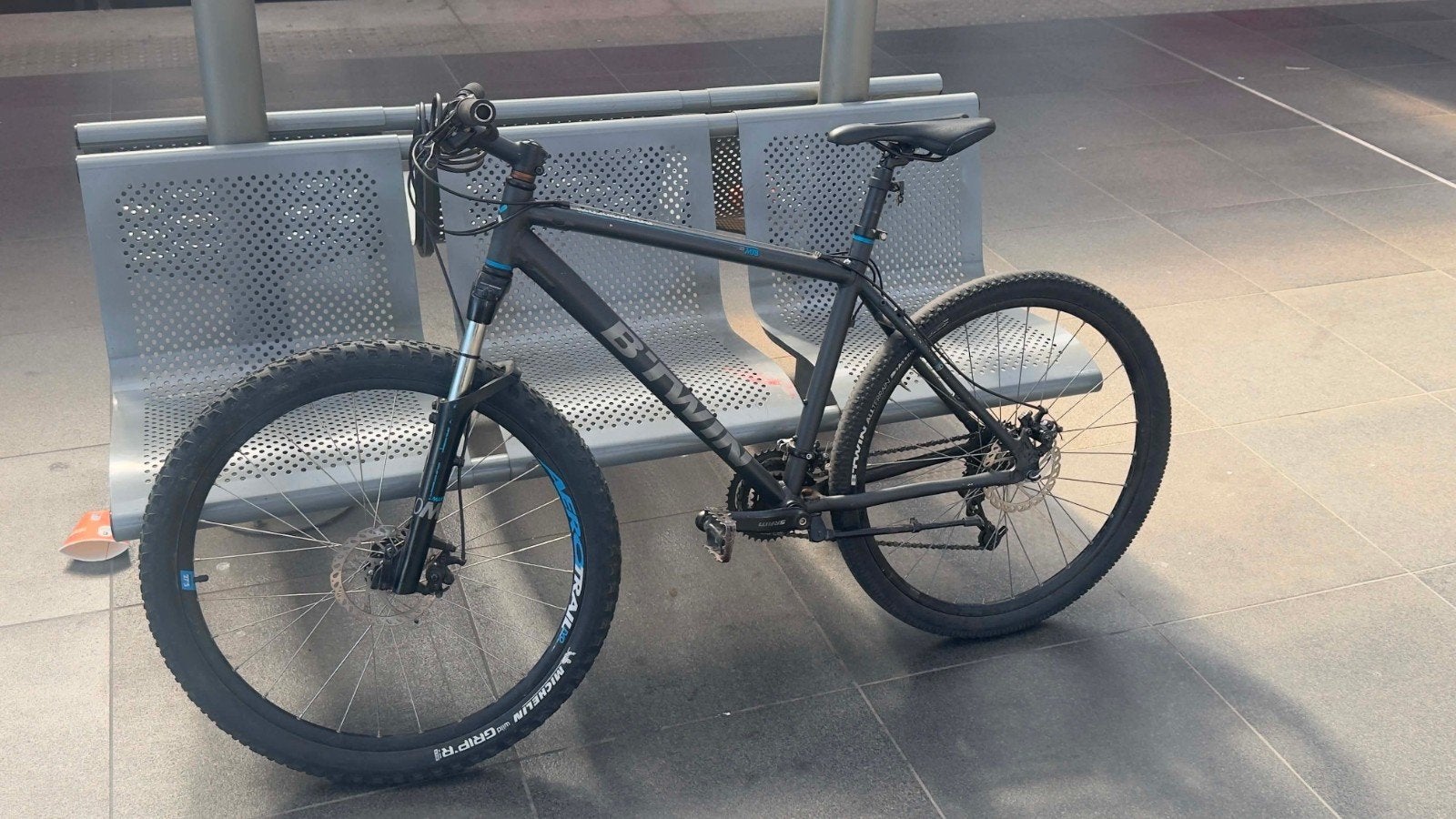 Rockrider btwin 500, 24 inch of meer, Gebruikt, Verzenden, Stuur 360° draaibaar