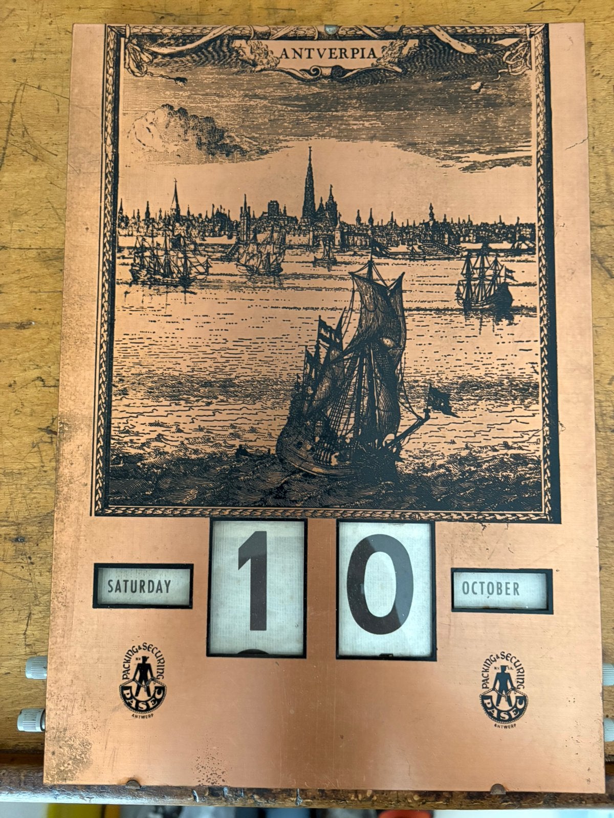 Calendrier publicitaire d'Anvers et d'Anvers, Enlèvement ou Envoi, Utilisé