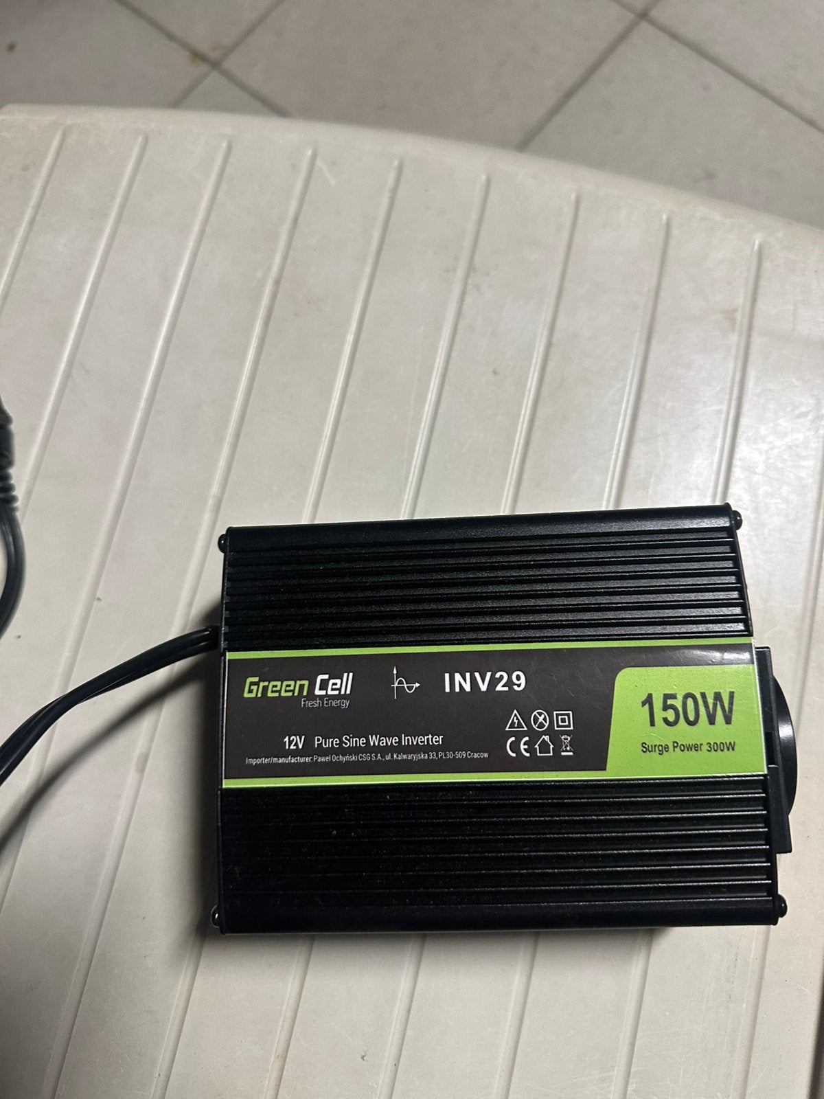 Green cell wave inventer, Ophalen, Gebruikt