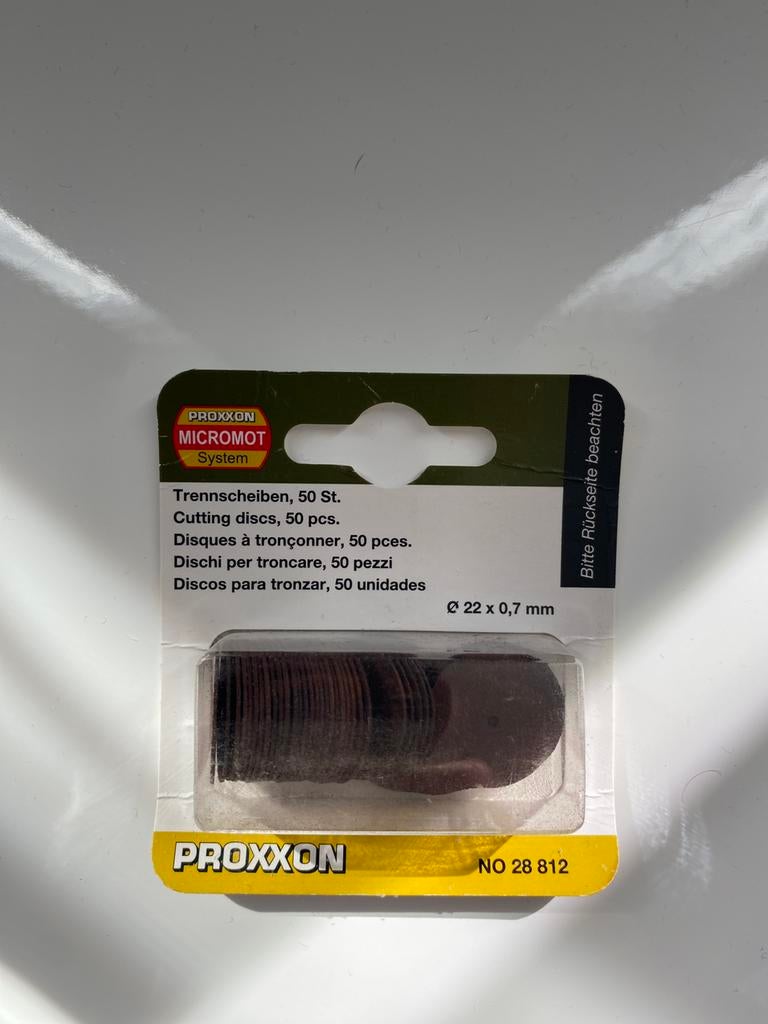 Doorslijpschijfjes Proxxon 50 stuks Ø 22 mm, Enlèvement, Neuf, Moins de 700 watts, Autres types