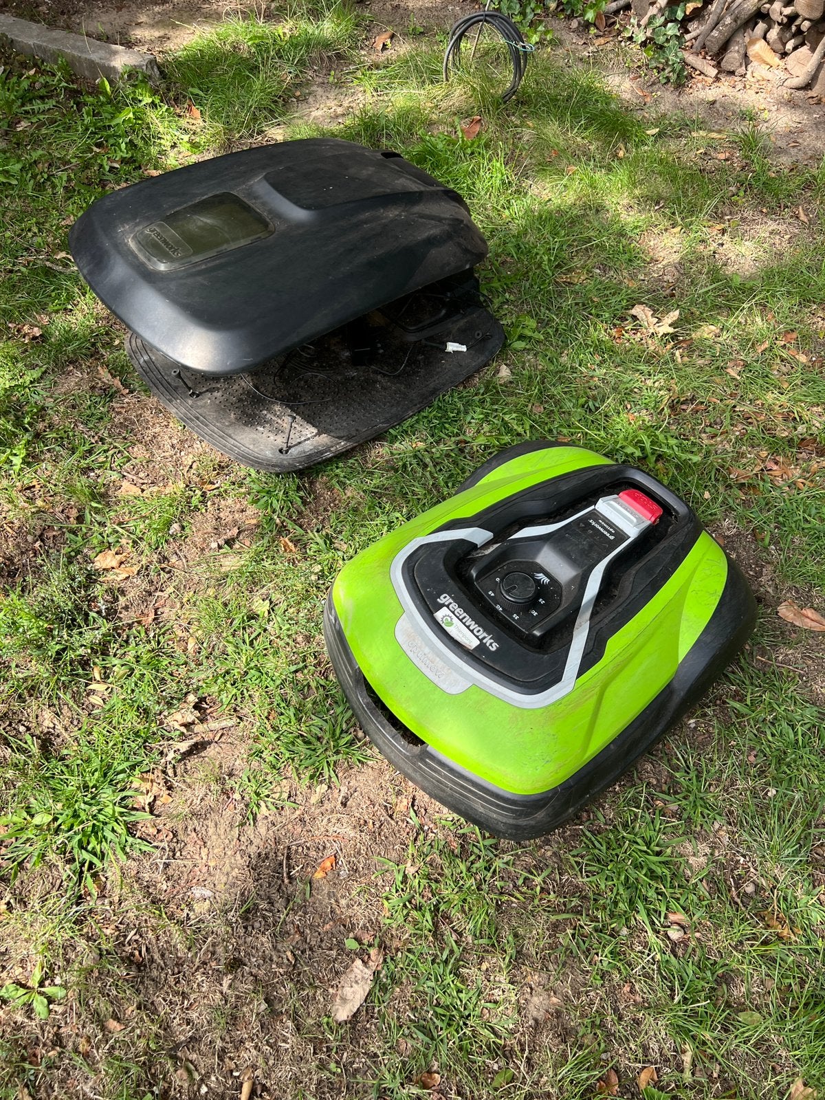 Greenworks robotmaaier Optimow 15, Tuin en Terras, Ophalen, Gebruikt
