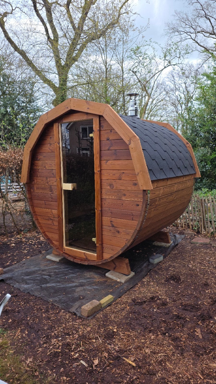 Livraison et installation gratuites du sauna 2M Barrel - 10 , Enlèvement ou Envoi