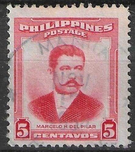 Philippines 1952 - Yvert 399 - Marcelo Hilario dl Pila (ST), Timbres & Monnaies, Envoi, Affranchi