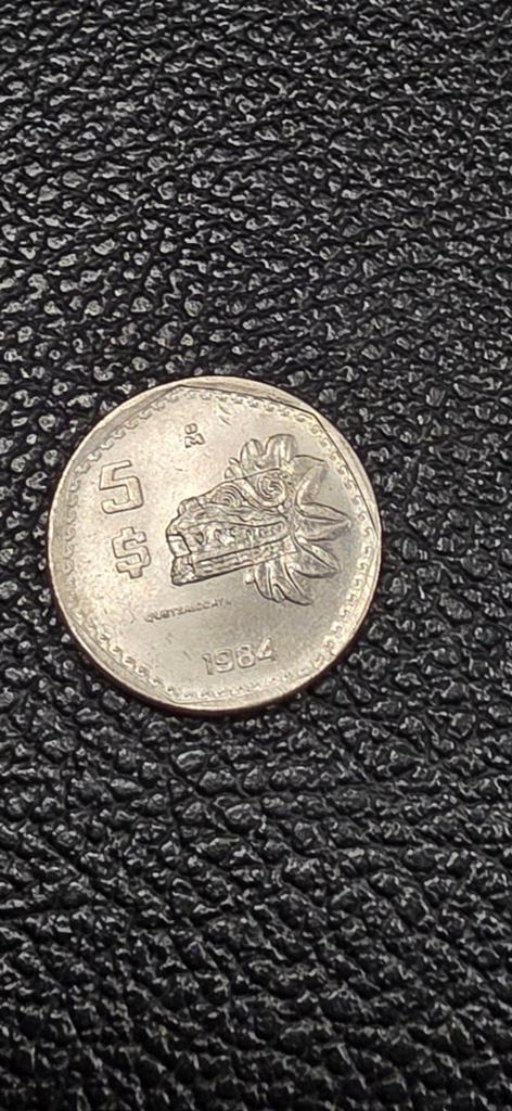 Mexico 5 pesos 1984 /herdenkingsmunt, Timbres & Monnaies, Monnaies | Amérique, Enlèvement ou Envoi