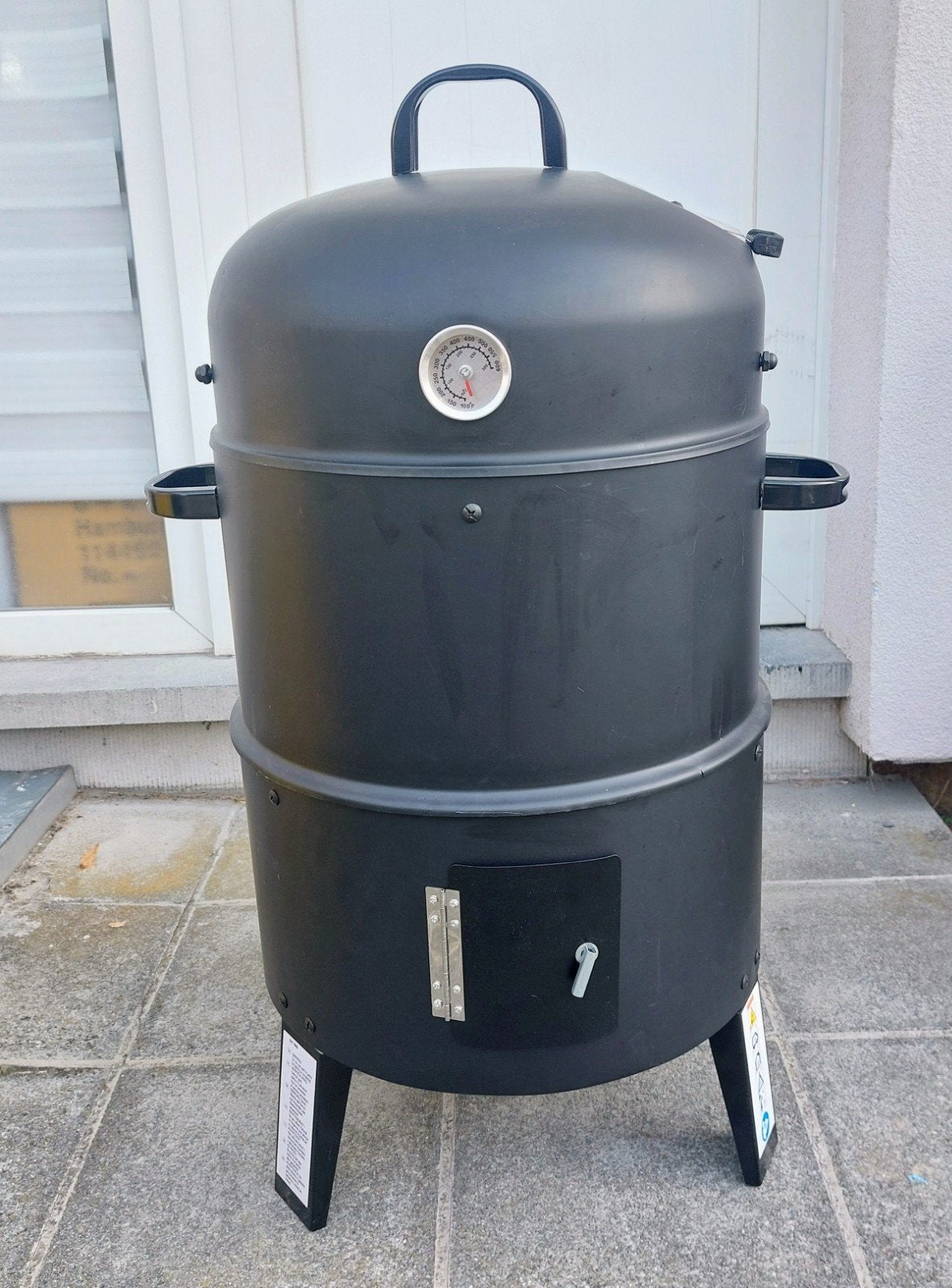 Barbecue fumoir vertical 3-en-1 Neuf, Jardin & Terrasse, Barbecues au charbon de bois, Enlèvement, Neuf
