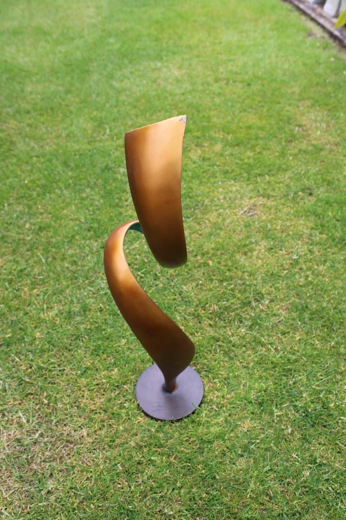 statue art moderne bronze signé BEN ., Enlèvement ou Envoi, Bronze
