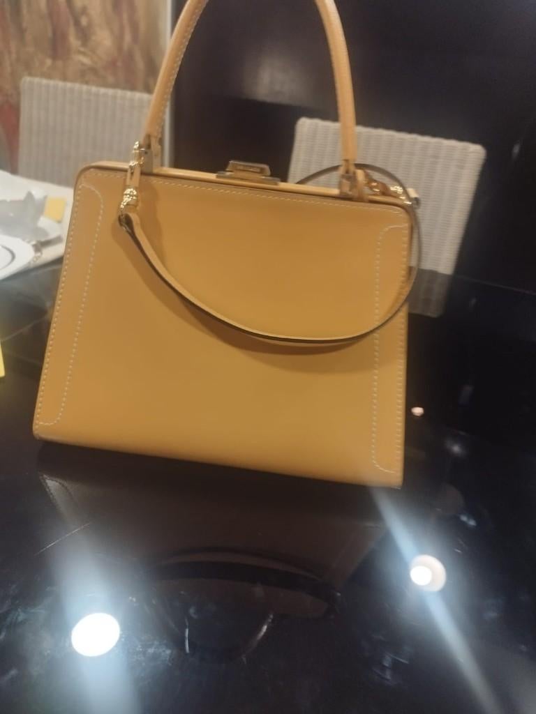 Prachtige tas van DELVAUX, Ophalen, Zo goed als nieuw, Beige, Handtas
