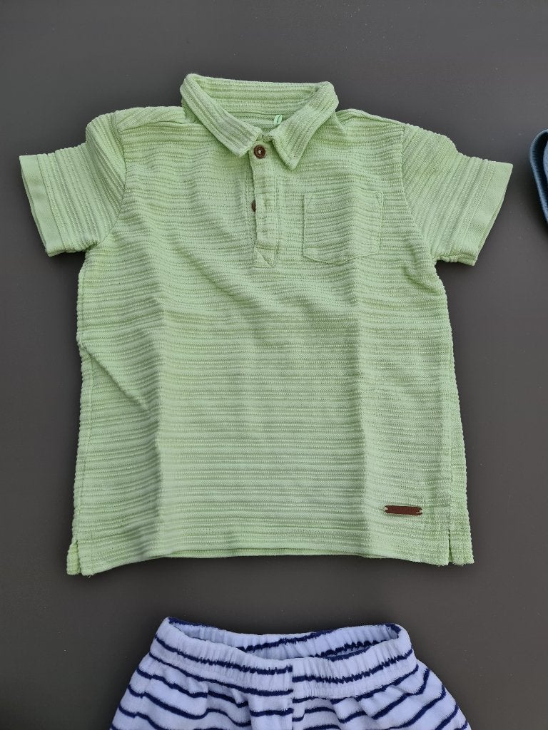 groen-gele polo, t-shirt, JBC, 110, Kinderen en Baby's, Kinderkleding | Maat 110, Ophalen, Zo goed als nieuw