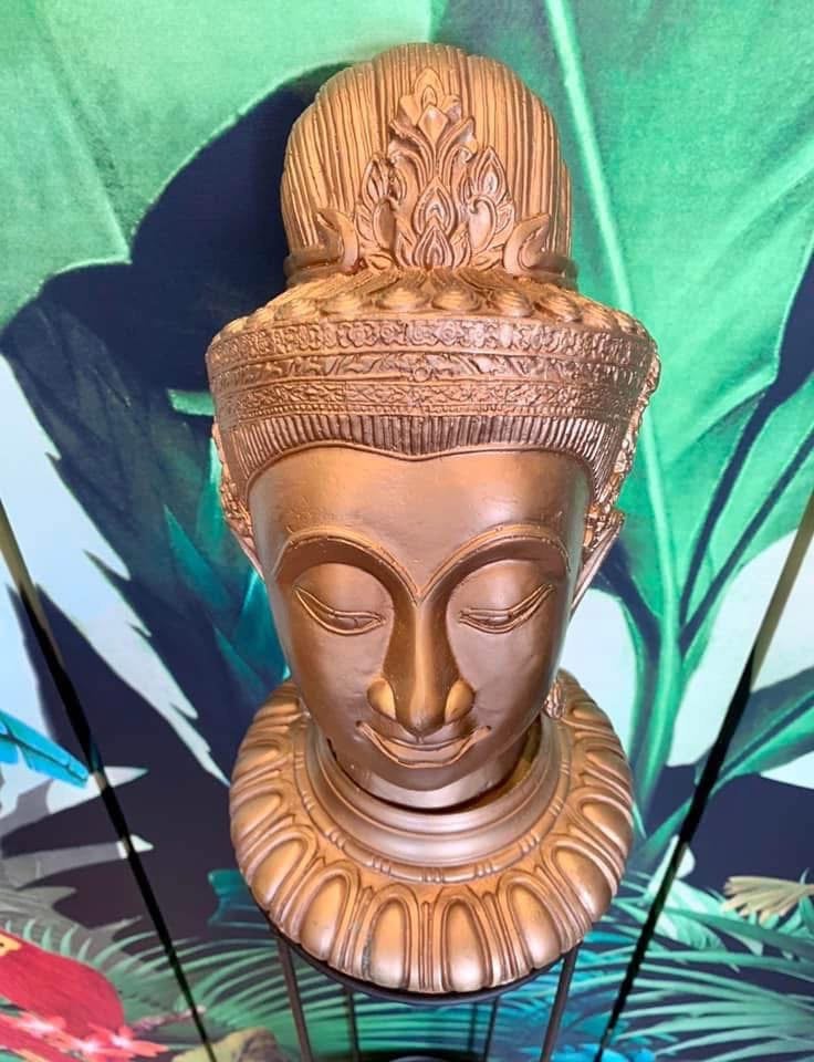 EXTRAORDINARY THAIS BUDDHA STATUE IN BRONZE 30CM, Ophalen, Zo goed als nieuw