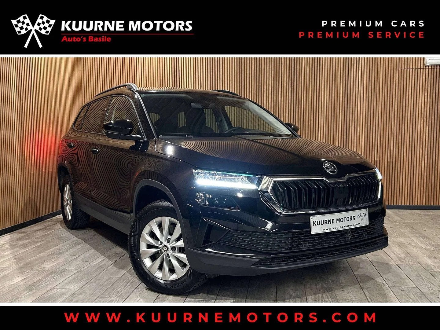 Skoda Karoq 1.5 TSI DSG Alu16"/Gps/Cam/Pdc/Led/Carplay *1j g, Auto's, Automaat, Stof, 4 cilinders, Zwart