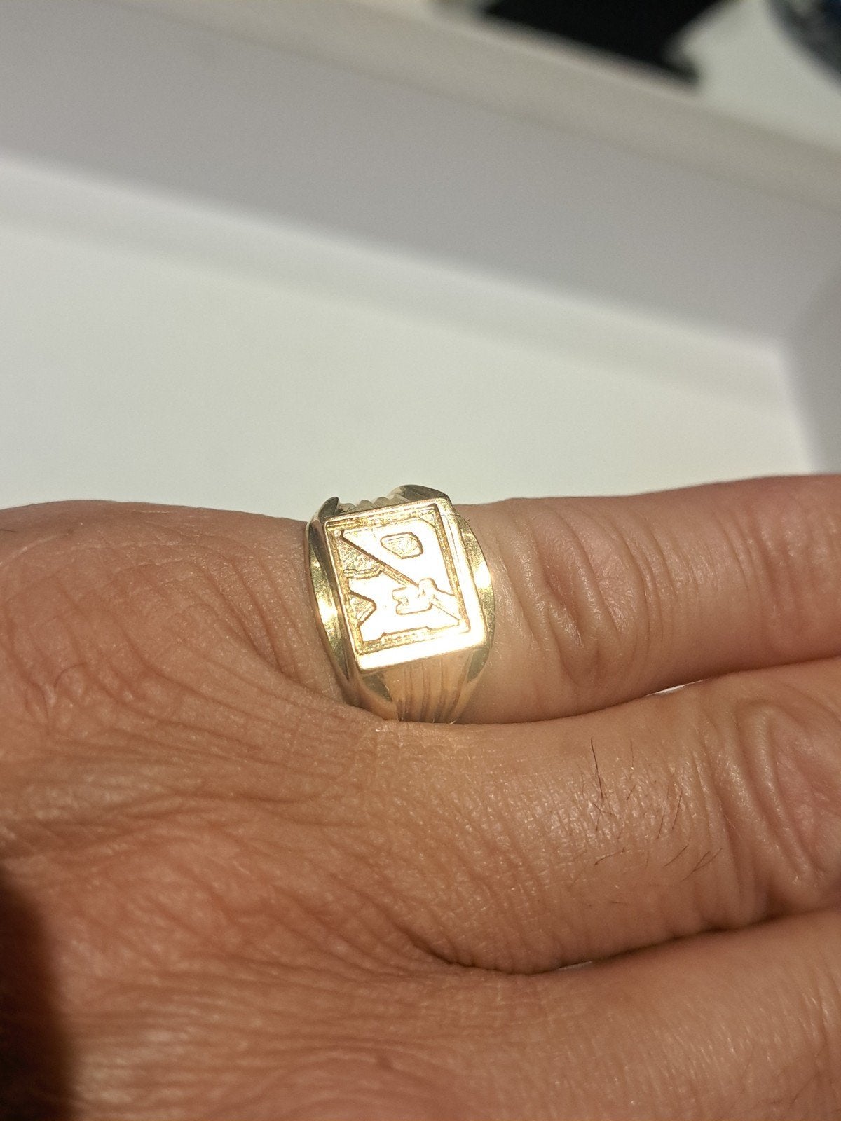 bague en or 18k 6,89g taille 60, Enlèvement ou Envoi, Or, Or, Utilisé