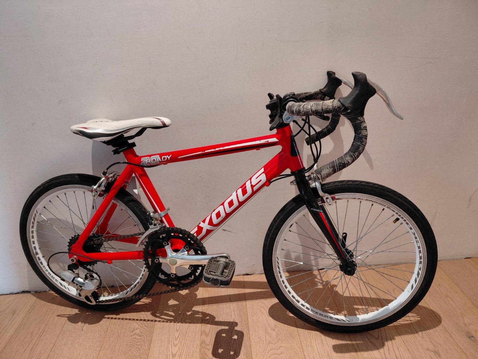 Koersfiets kind 20inch, Ophalen, Gebruikt, 10 tot 15 versnellingen, Velgrem