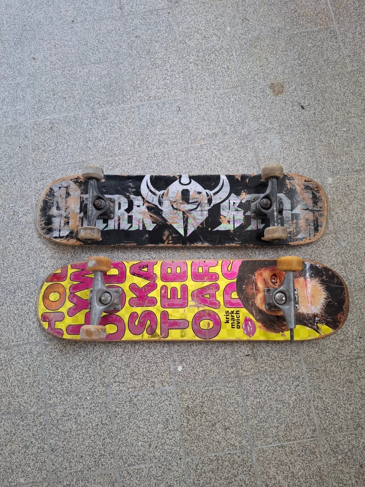 2 skateboards darkstar en hollywood, Ophalen, Gebruikt, Skateboard