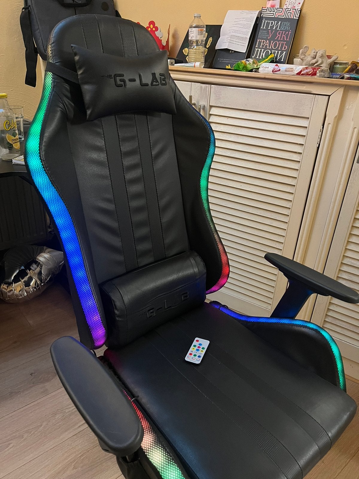 gamer chaise noir G lab, Neuf, Chaise de bureau de gaming, Enlèvement, Chaise de bureau