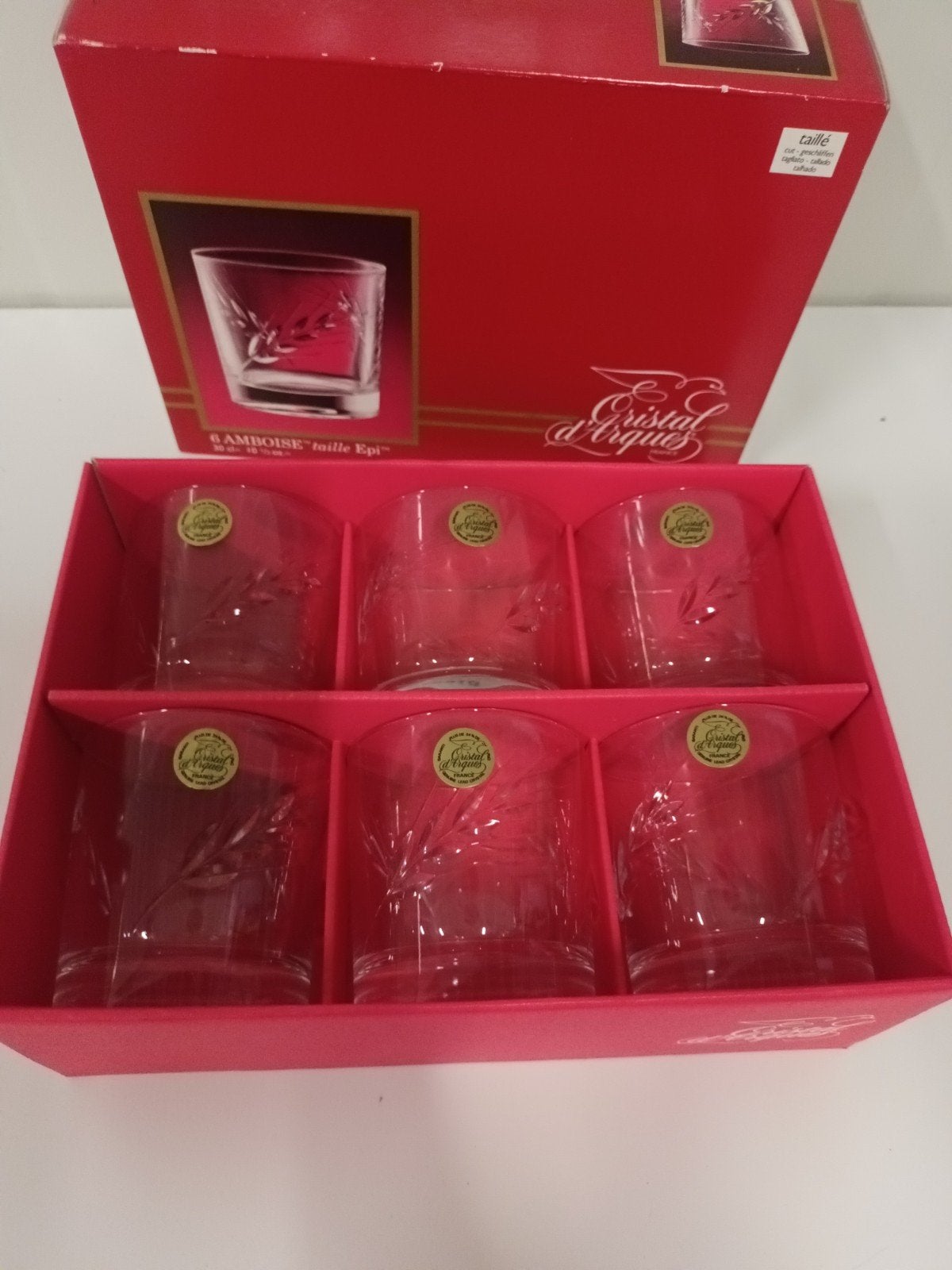 Whisky Cristal d´Arques glazen, Antiquités & Art, Enlèvement ou Envoi