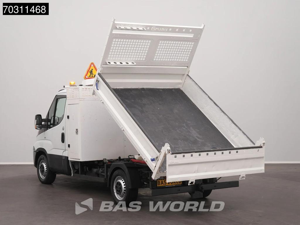 Iveco Daily 35S14 Automaat Kipper met Kist 3.5t trekhaak Air, Automaat, Stof, Gebruikt, Euro 6