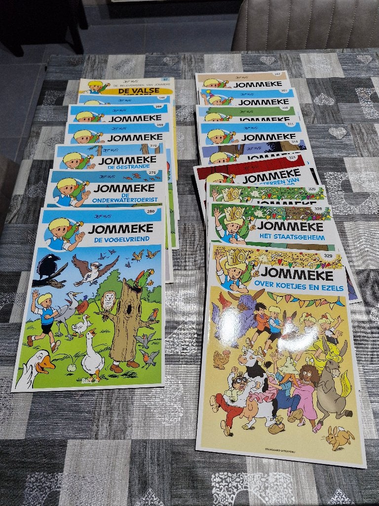 Jommeke (16 stuks), Boeken, Stripverhalen, Zo goed als nieuw, Meerdere stripboeken, Ophalen