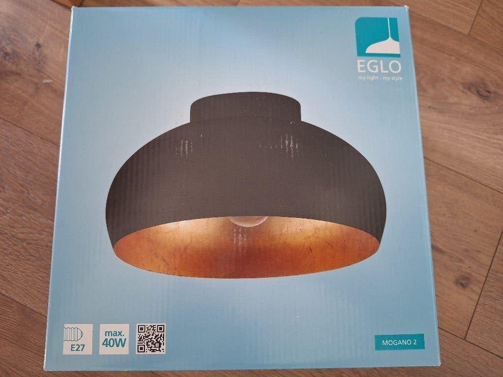 EGLO Mogano 2 plafondlamp - E27 - Ø28 cm - zwart, goud, Huis en Inrichting, Ophalen, Zwart, Nieuw, E27 (groot)