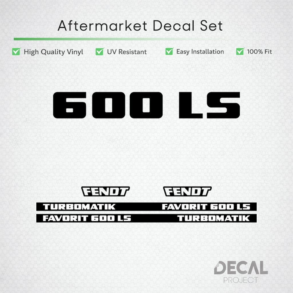Autocollants de rechange Fendt 600 - 612, Envoi
