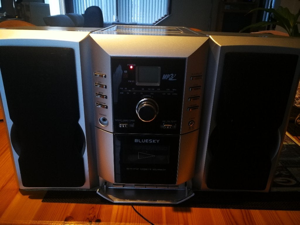 Mini stereo Bluesky BMH 108, Ophalen, Gebruikt, Cassettedeck, Overige merken