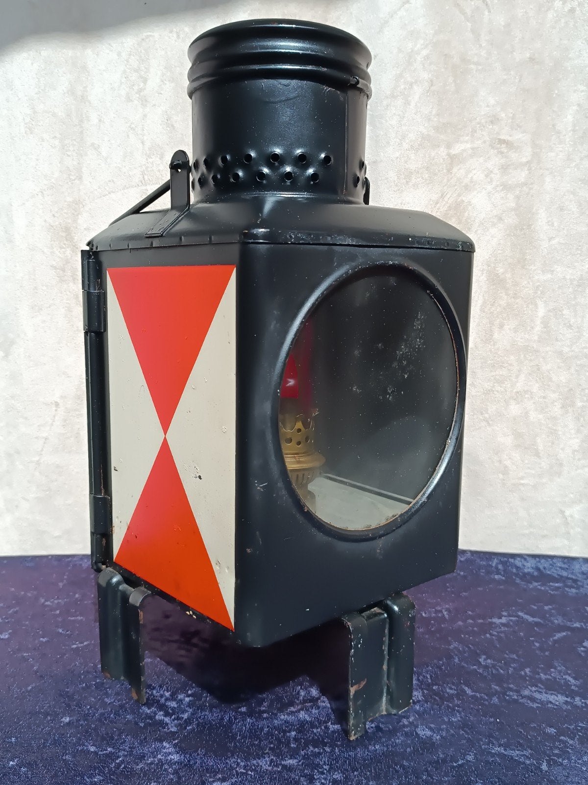 Grote Spoor Sein Lantaarn / Lamp Duitsland 1983, Ophalen of Verzenden, Zo goed als nieuw, Trein, Overige typen