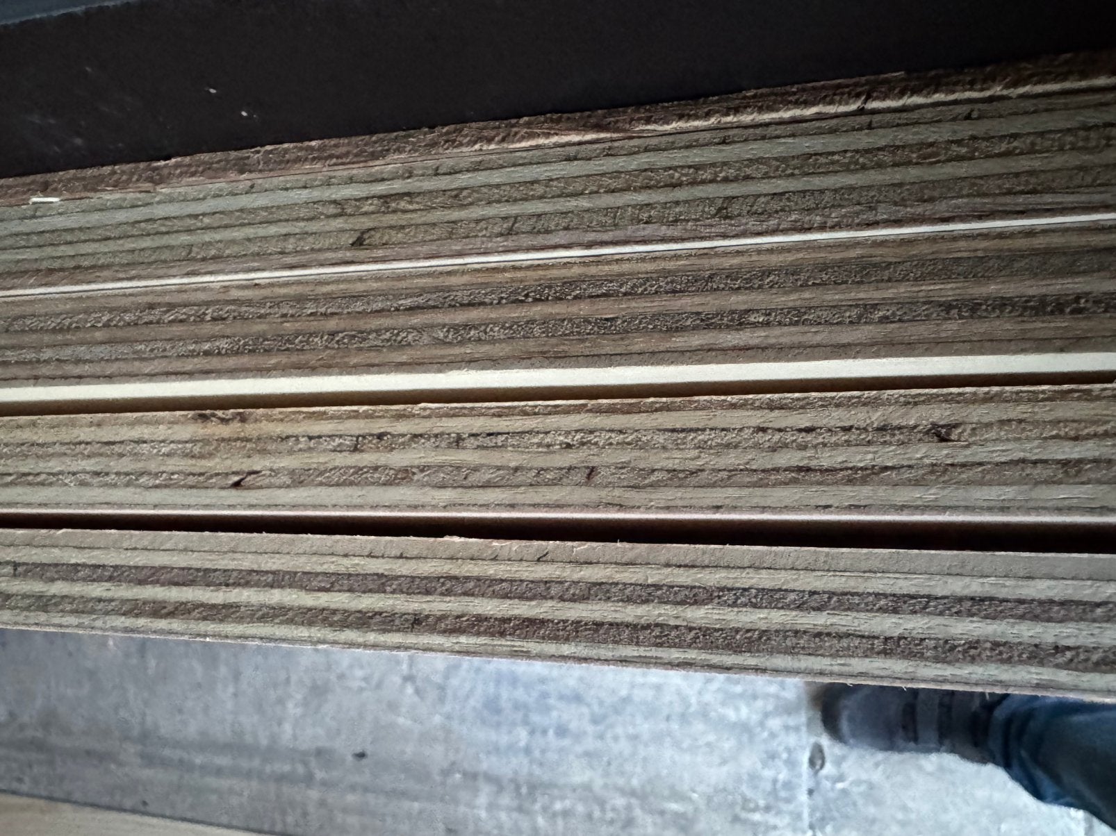 Multiplex 18mm 2.44x1.22m hardhout loan, Ophalen, Zo goed als nieuw, Multiplex
