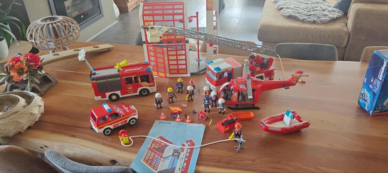 Playmobil grote brandweer set 4, Ophalen of Verzenden