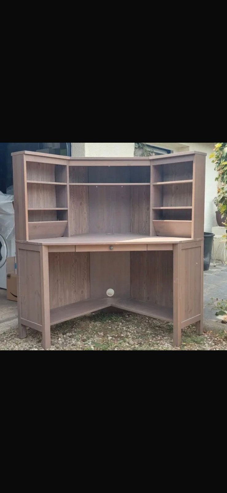 Gratis Hoekbureau Hemnes Ikea, Utilisé, IKEA, Bois, Enlèvement