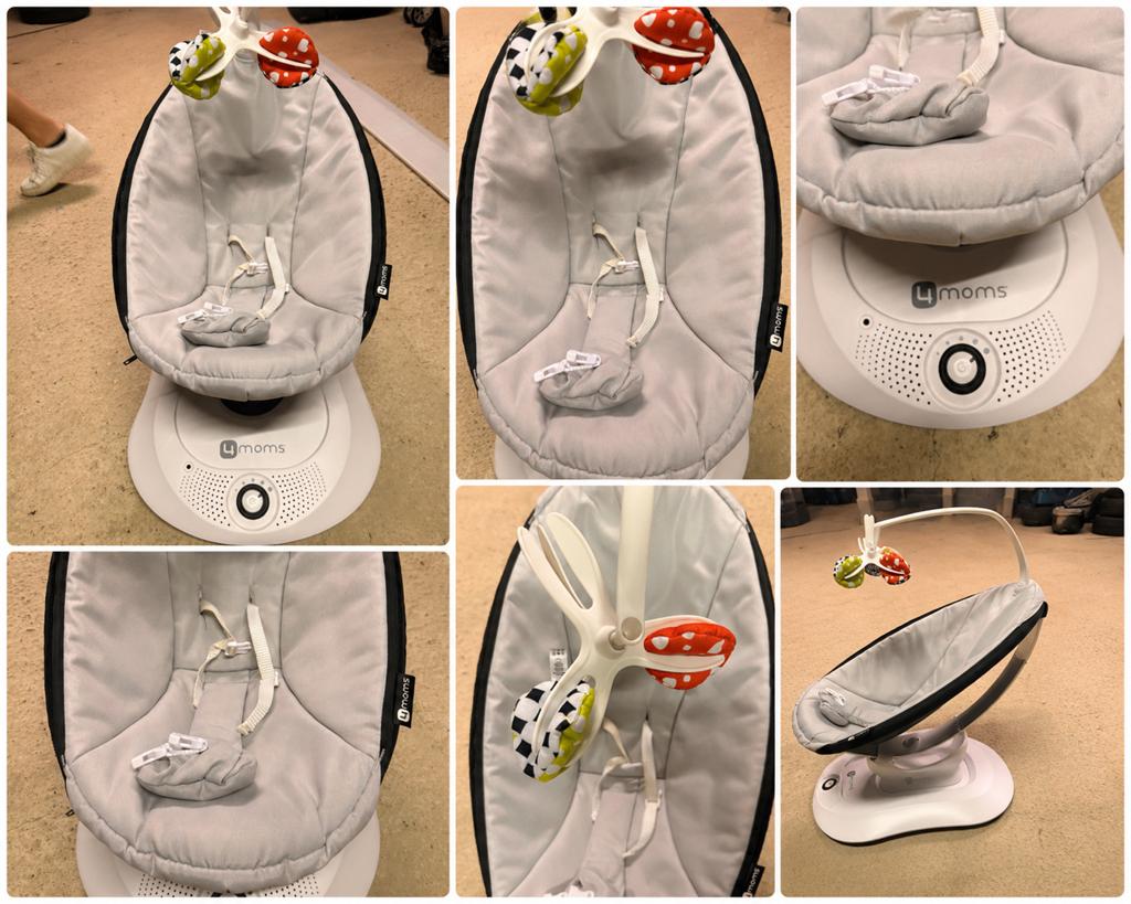 4moms RockaRoo schommelstoel – Zilver, Enfants & Bébés, Jumeaux & Naissances multiples, Comme neuf, Enlèvement
