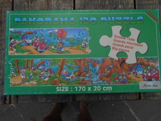 panoramapuzzel 120 stuks - Donald Duck, Kinderen en Baby's, Ophalen of Verzenden, Meer dan 50 stukjes, Gebruikt, 6 jaar of ouder