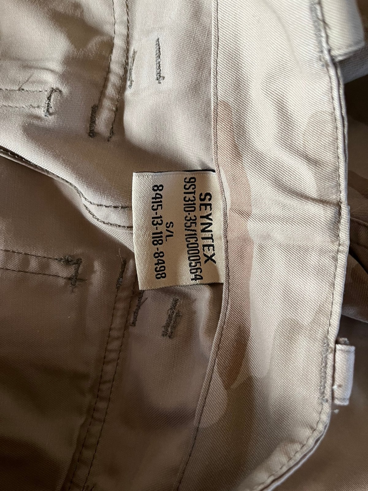 Seyntex ABL desert legerbroek s, Ophalen
