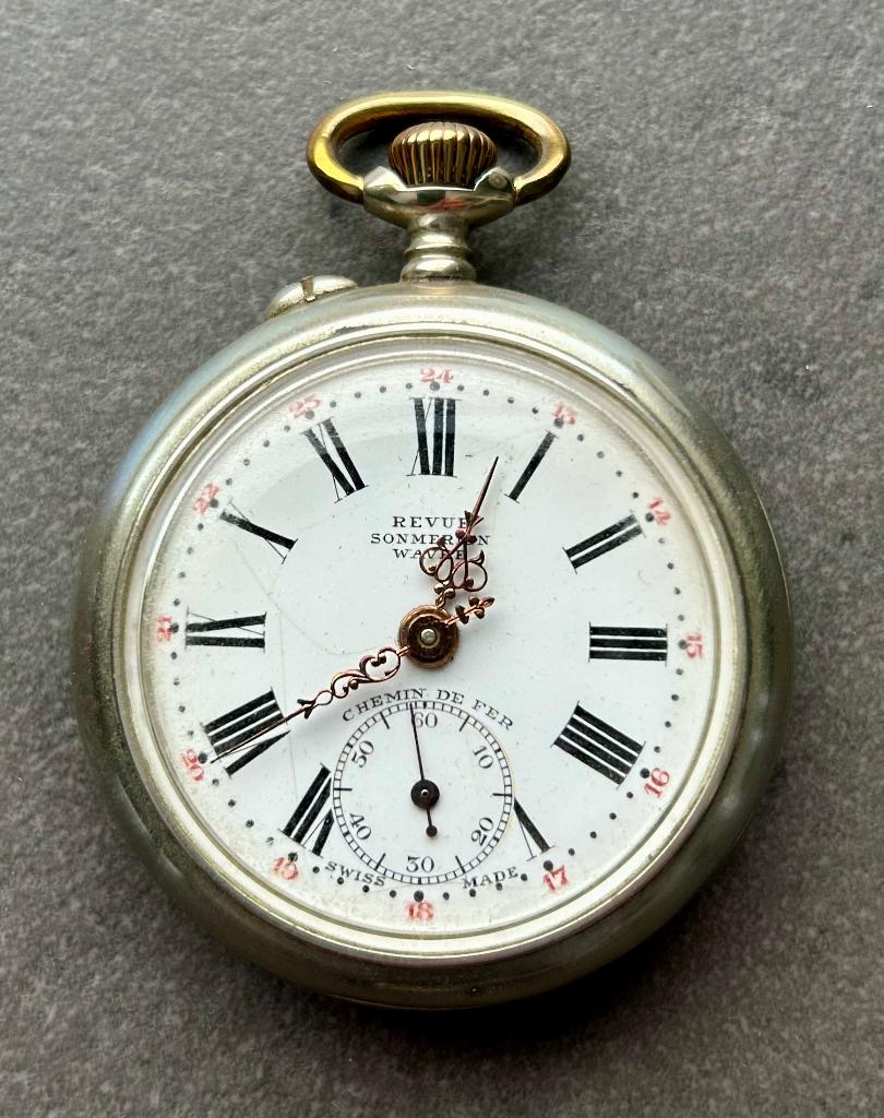 Montre de chemin de fer Revue Thommen, Enlèvement ou Envoi, Montre de poche