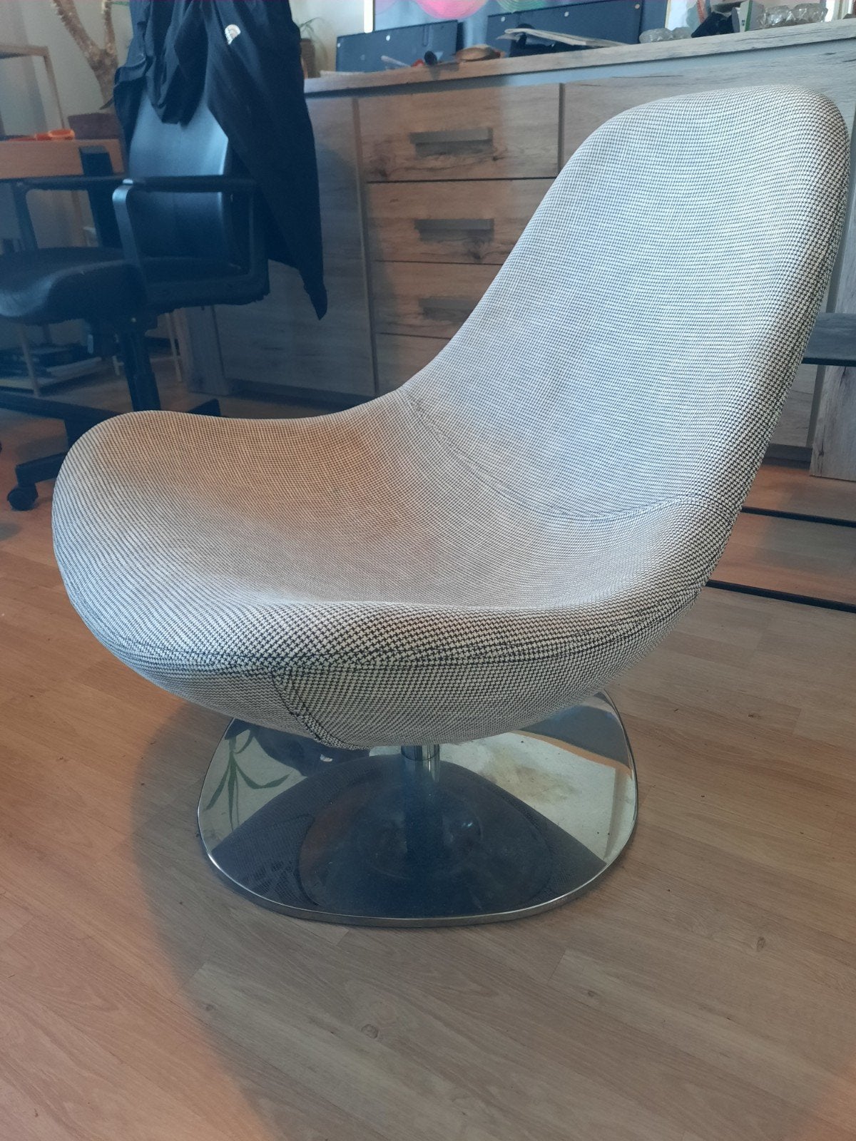 Tirup Ikea, chaise pivotante, tissu., Maison & Meubles, Vintage, Comme neuf, Enlèvement, Une