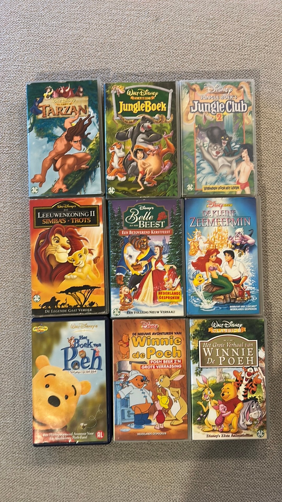 VHS videobanden disney e.a, Ophalen of Verzenden, Zo goed als nieuw, VHS