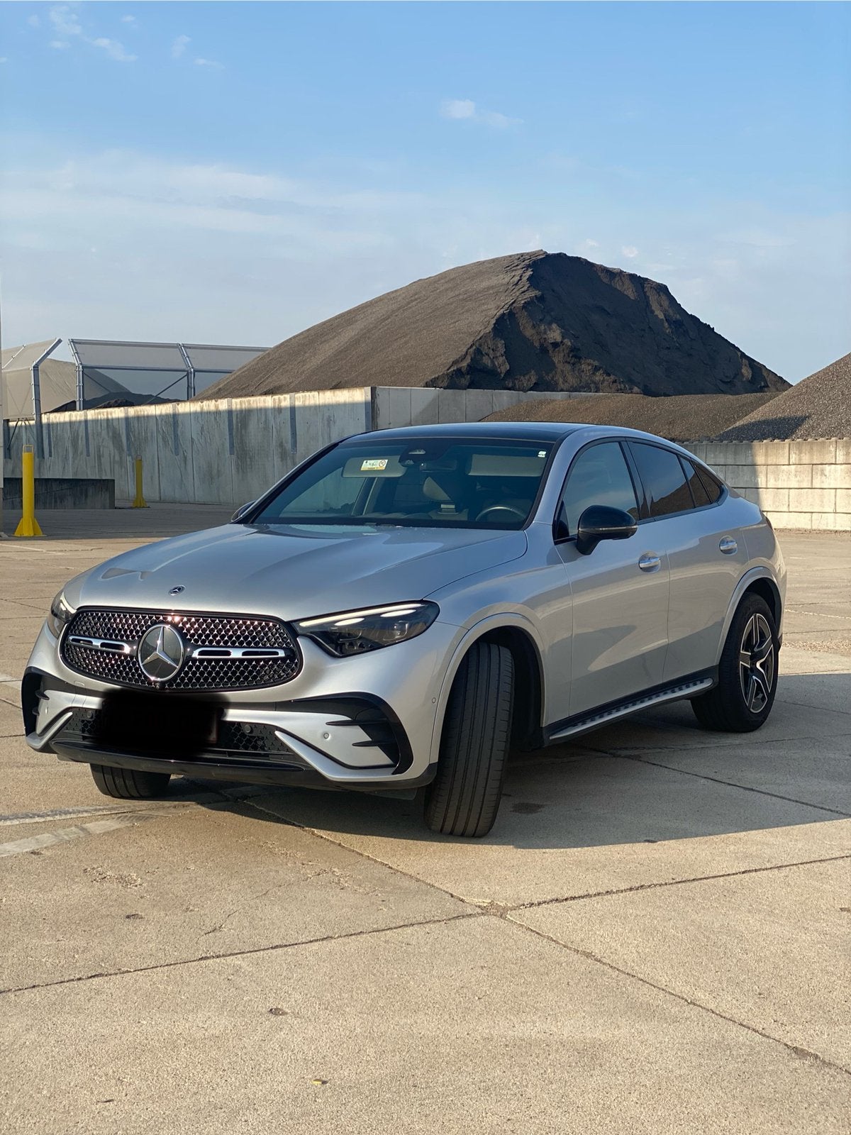 Mercedes glc 22d coupe, Autos, Cuir, Argent ou Gris, Achat, Euro 6