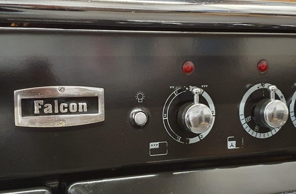 🔥Falcon classic Fornuis 90cm zwart + rvs 3 ovens 5 pits, Gaz, Classe énergétique A ou plus économe, Comme neuf, Enlèvement