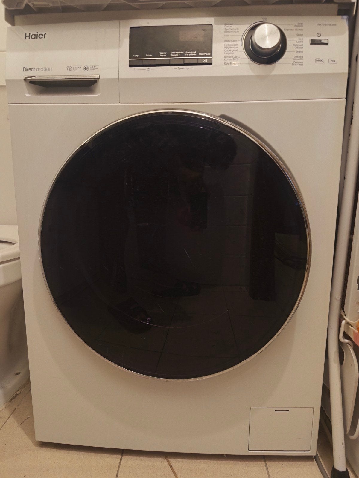 Machine à laver Haier, seul le filtre est cassé, Enlèvement
