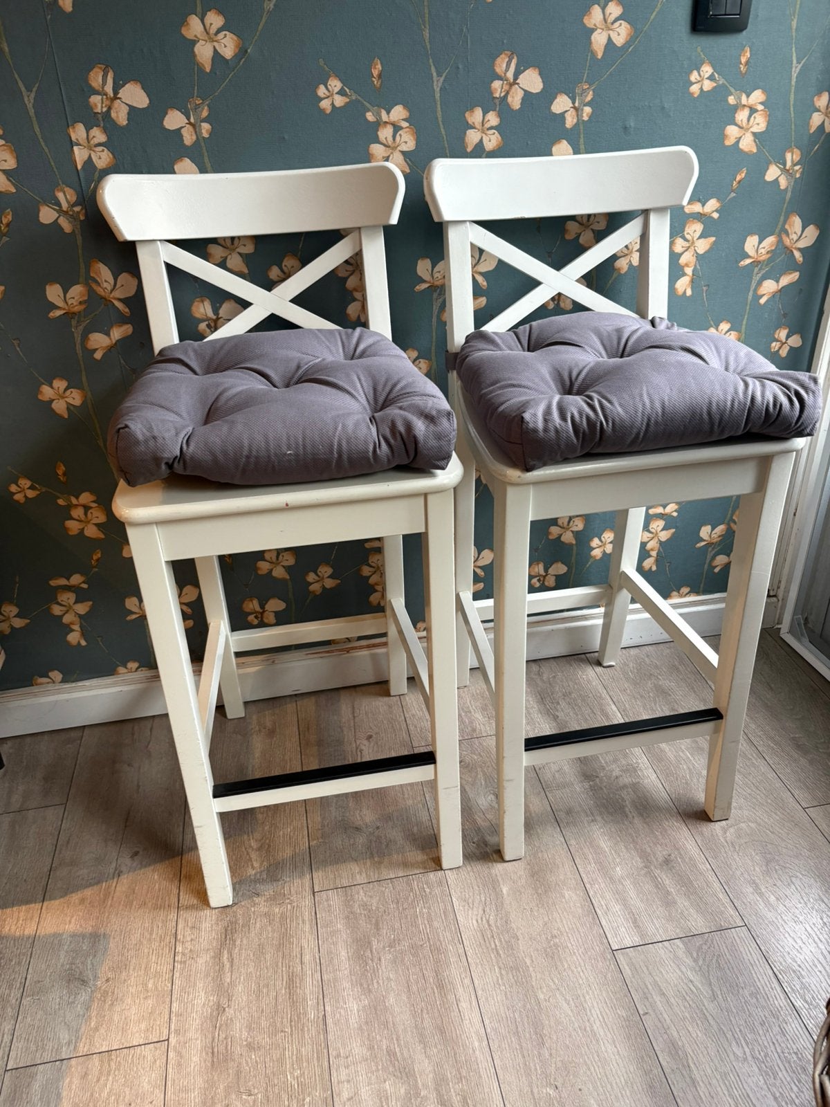 Barstoelen rosentorp ikea, Huis en Inrichting, 2 krukken, Ophalen, Gebruikt, 60 tot 90 cm