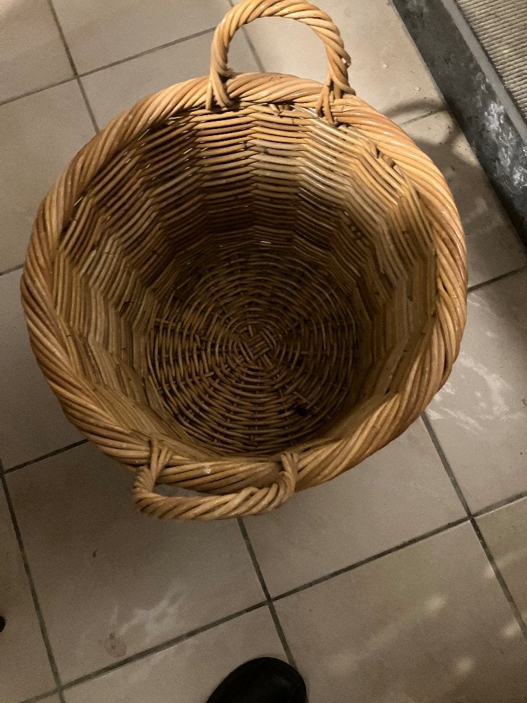rieten manden, Huis en Inrichting, Ophalen, Gebruikt, Gevlochten, Mand